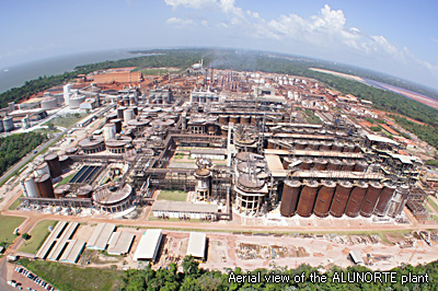 Aerial view of the ALUNORTE plant